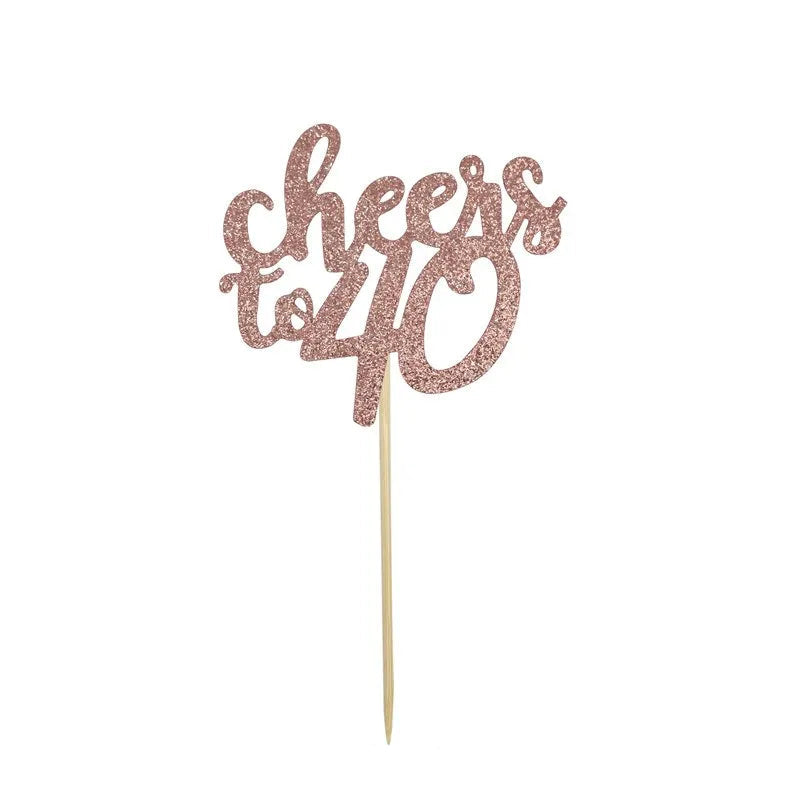 Cupcake Topper Cheers 40