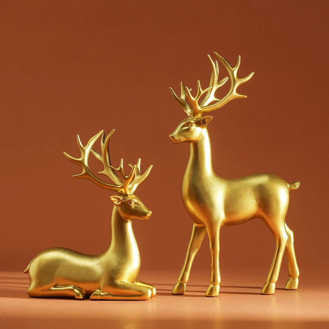 Déco Rennes de Noël Gold