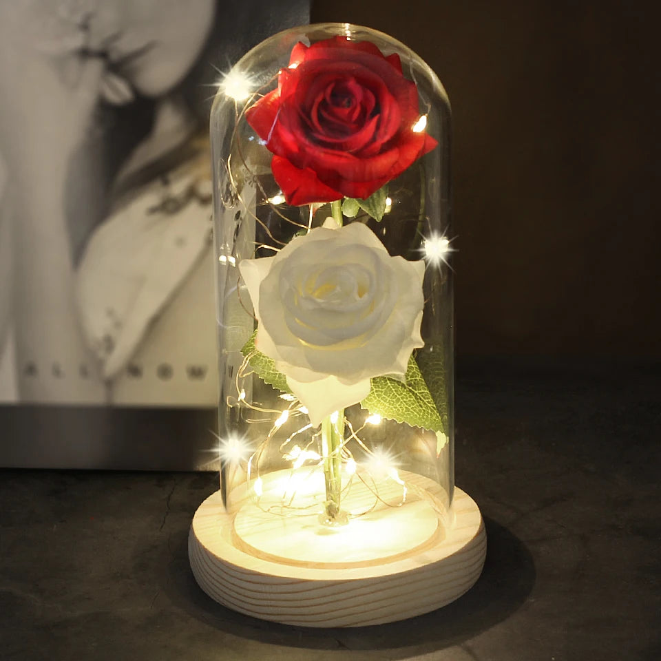 Déco de Table Roses LED