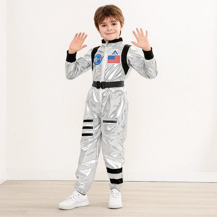 Déguisement Astronaute Argenté et Noir