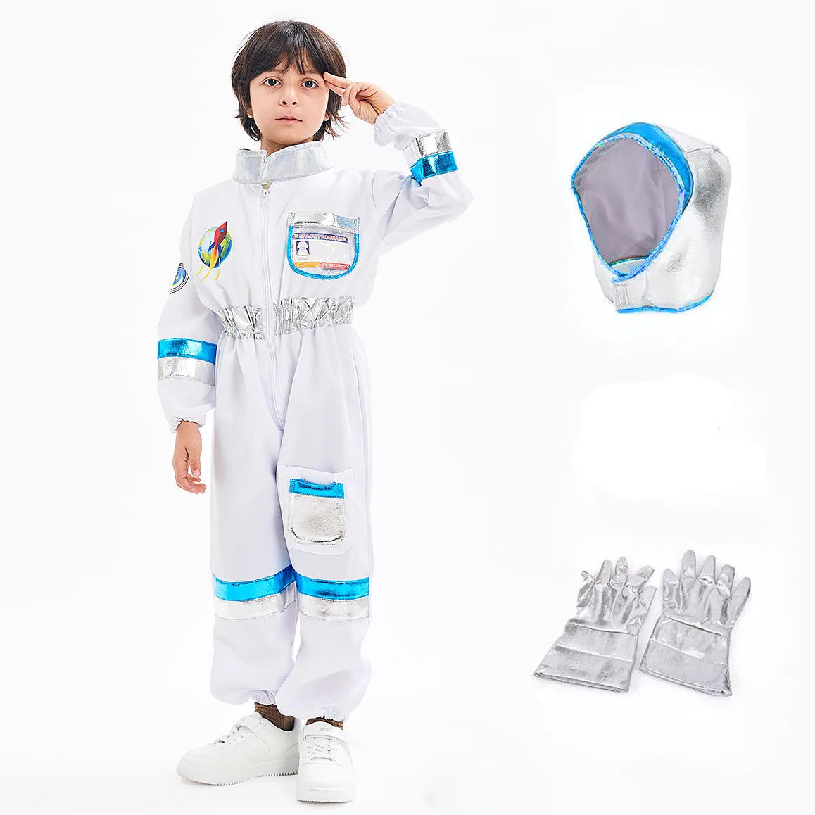 Déguisement Astronaute Garçon Blanc Original