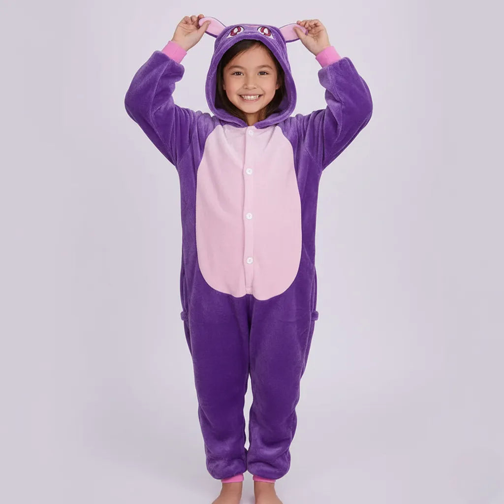 Déguisement Chat Enfant Violet
