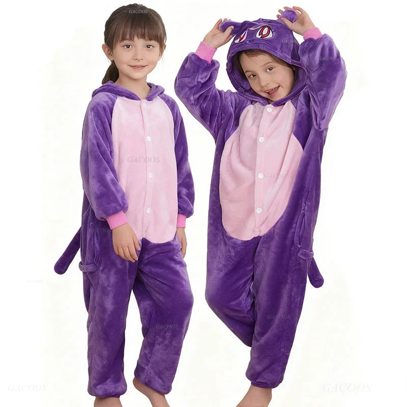 Déguisement Chat Enfant Violet Stylé