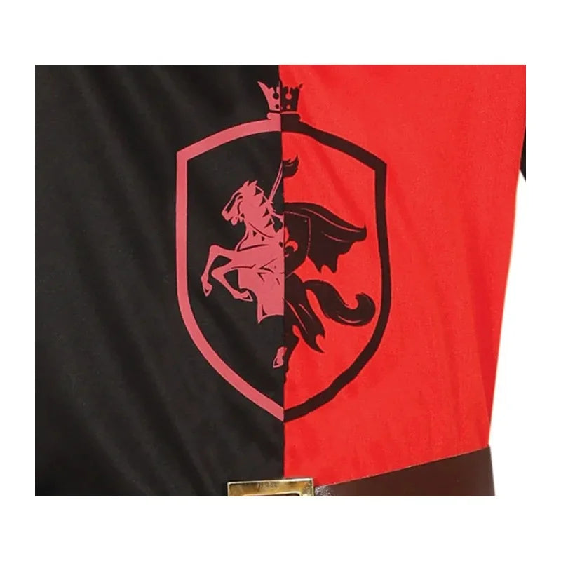 Déguisement Chevalier Noir et Rouge Logo