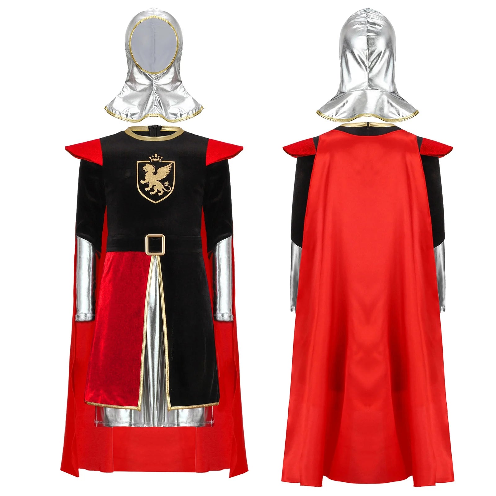 Déguisement Chevalier Rouge et Noir Enfant Original