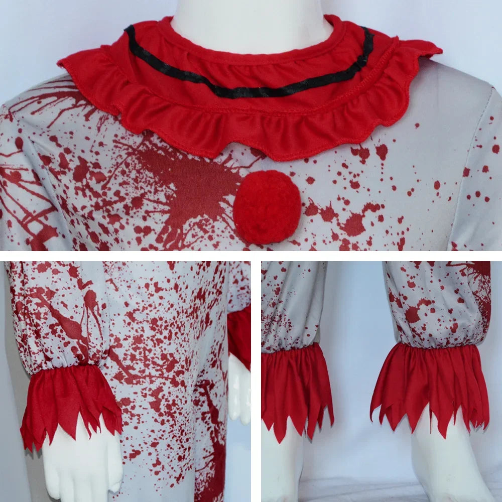 Déguisement Clown Effrayant Enfant Sanglante