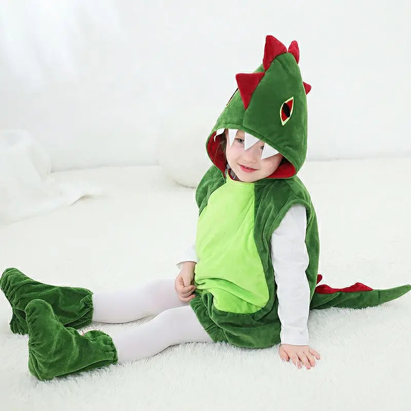 Déguisement Dinosaure Vert Enfant mignon