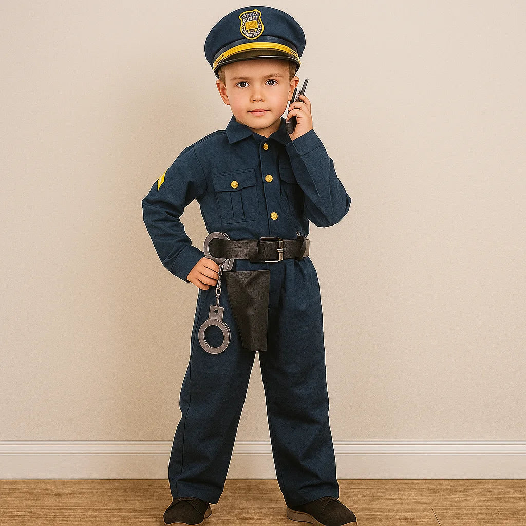Déguisement Enfant Policier Bleu léger