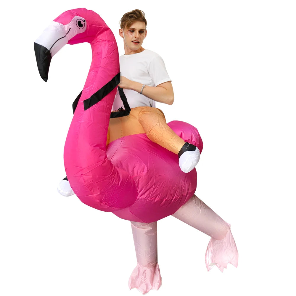 Déguisement Gonflable Flamant Rose Original