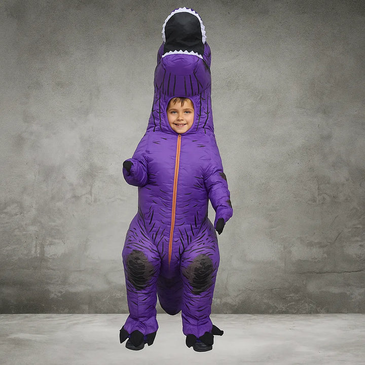 Déguisement Mascotte T-Rex Violet