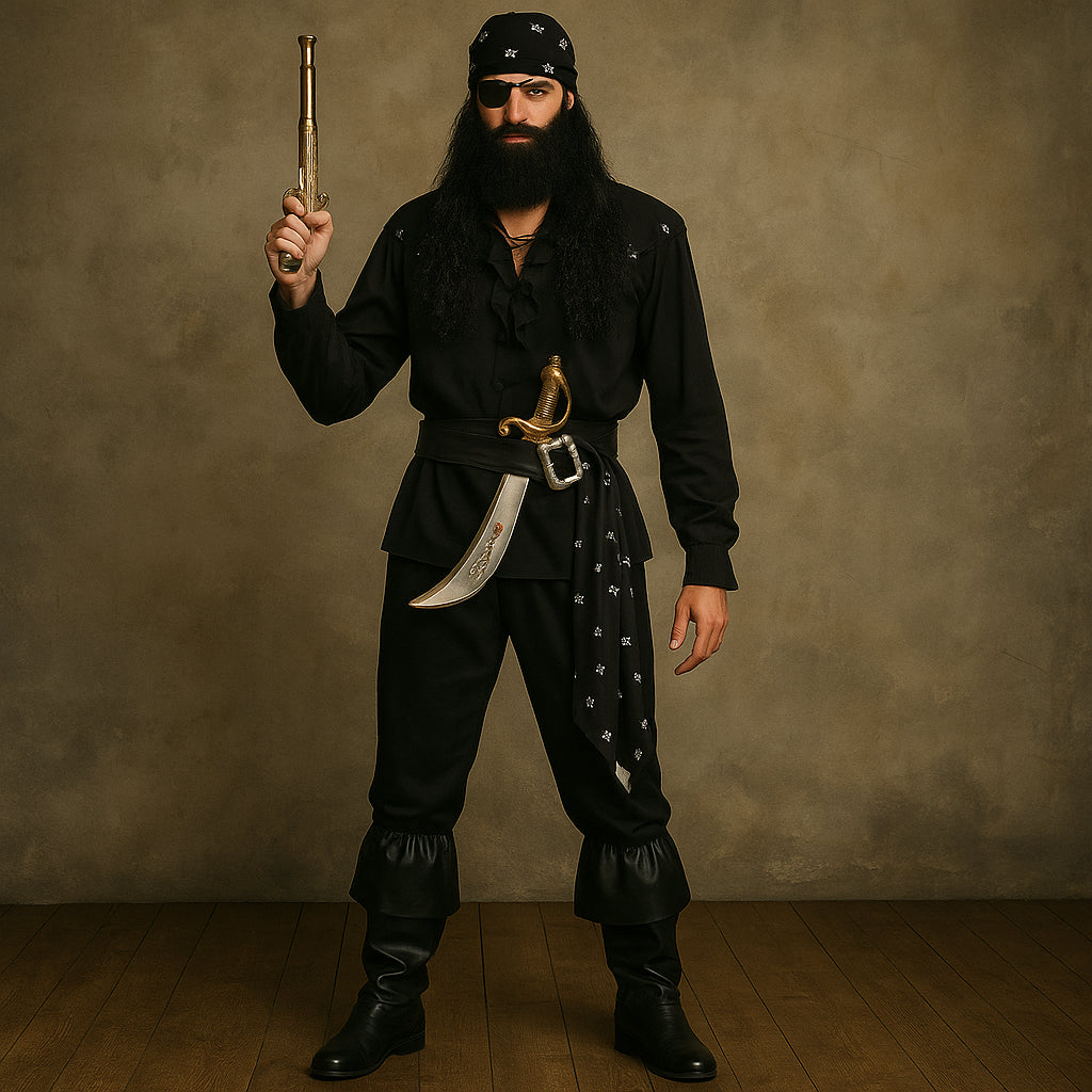 Déguisement Pirate Noir Homme