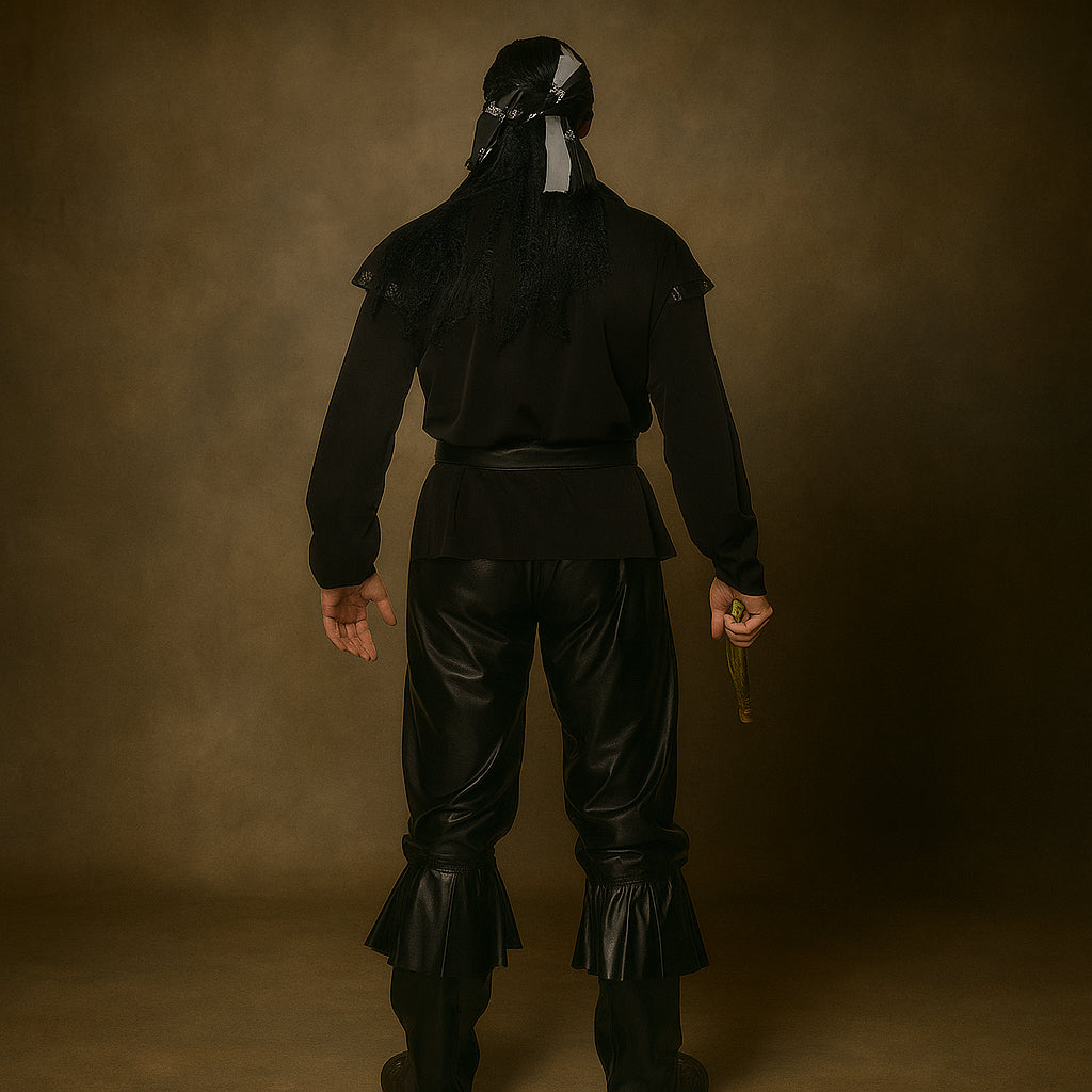 Déguisement Pirate Noir Homme Résistant