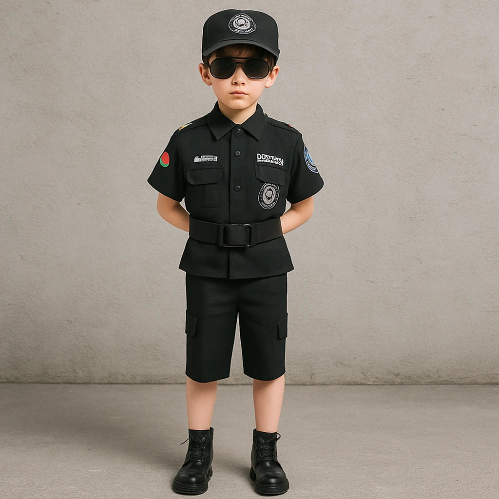 Déguisement Policier Avec Accessoires noir