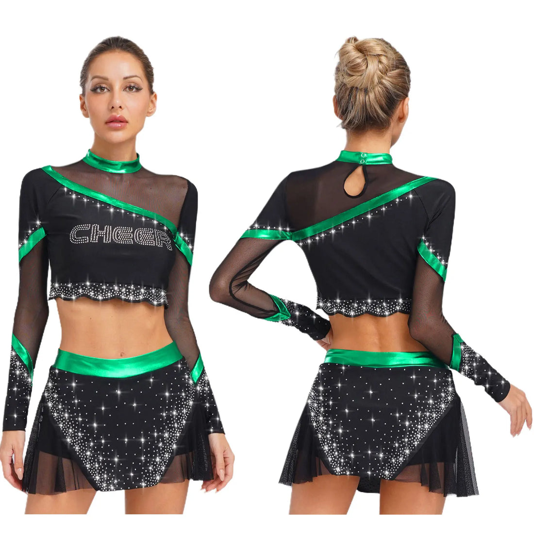 Déguisement Pompom Girl Étoilé stylé