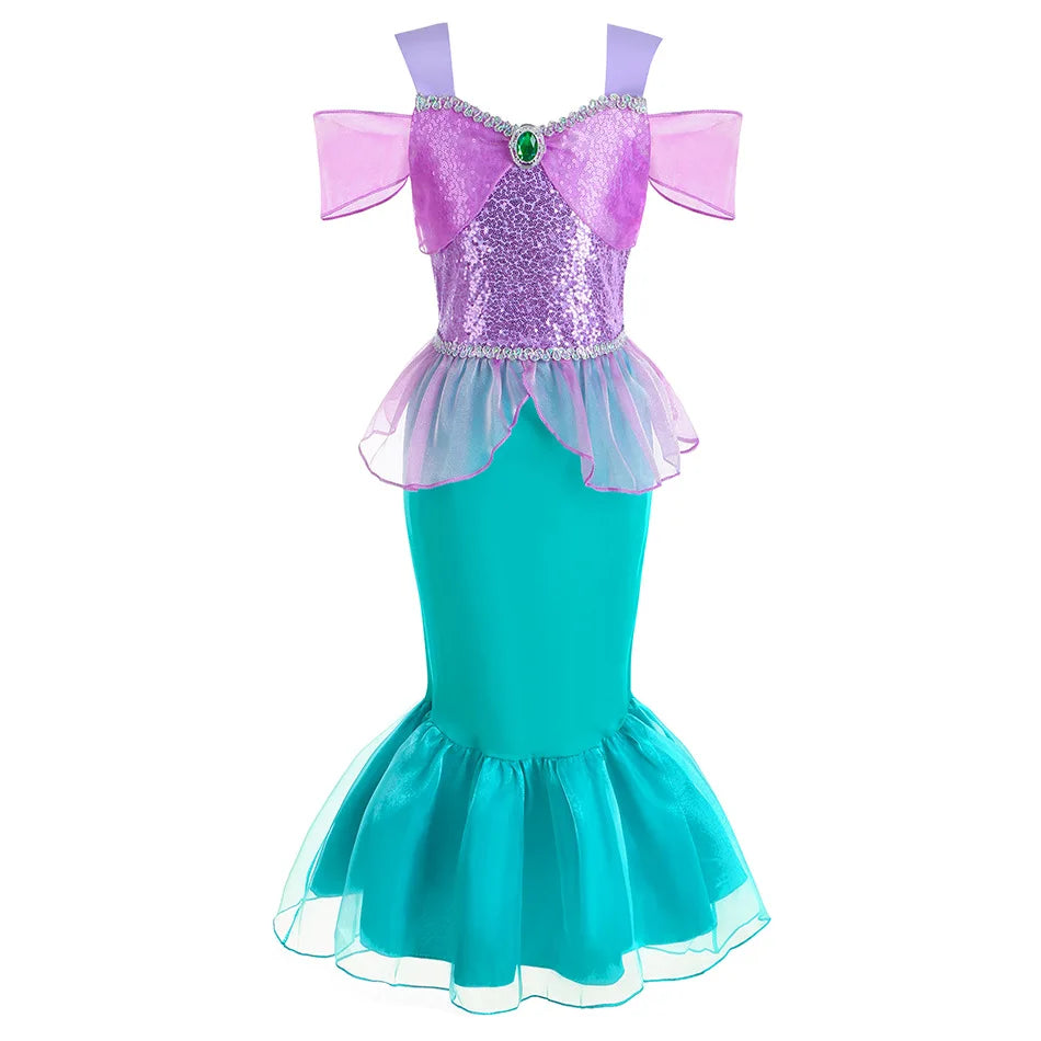 Déguisement Sirène Fille Off Shoulder stylé