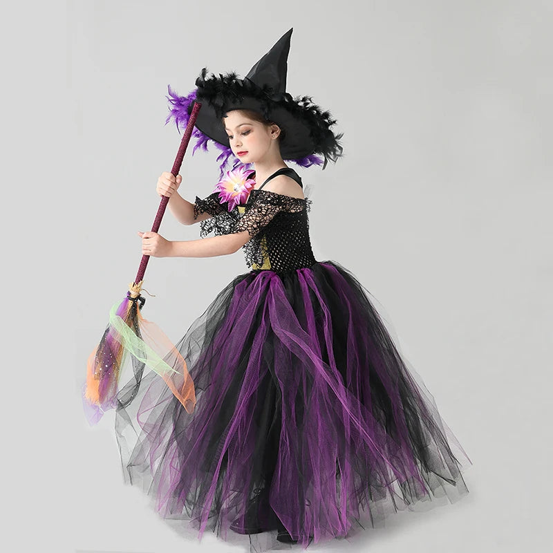Déguisement Sorcière Tutu Violet