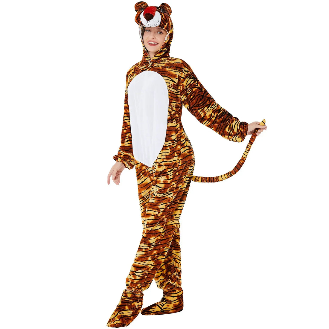Déguisement Tigre Adulte Douillet Drôle