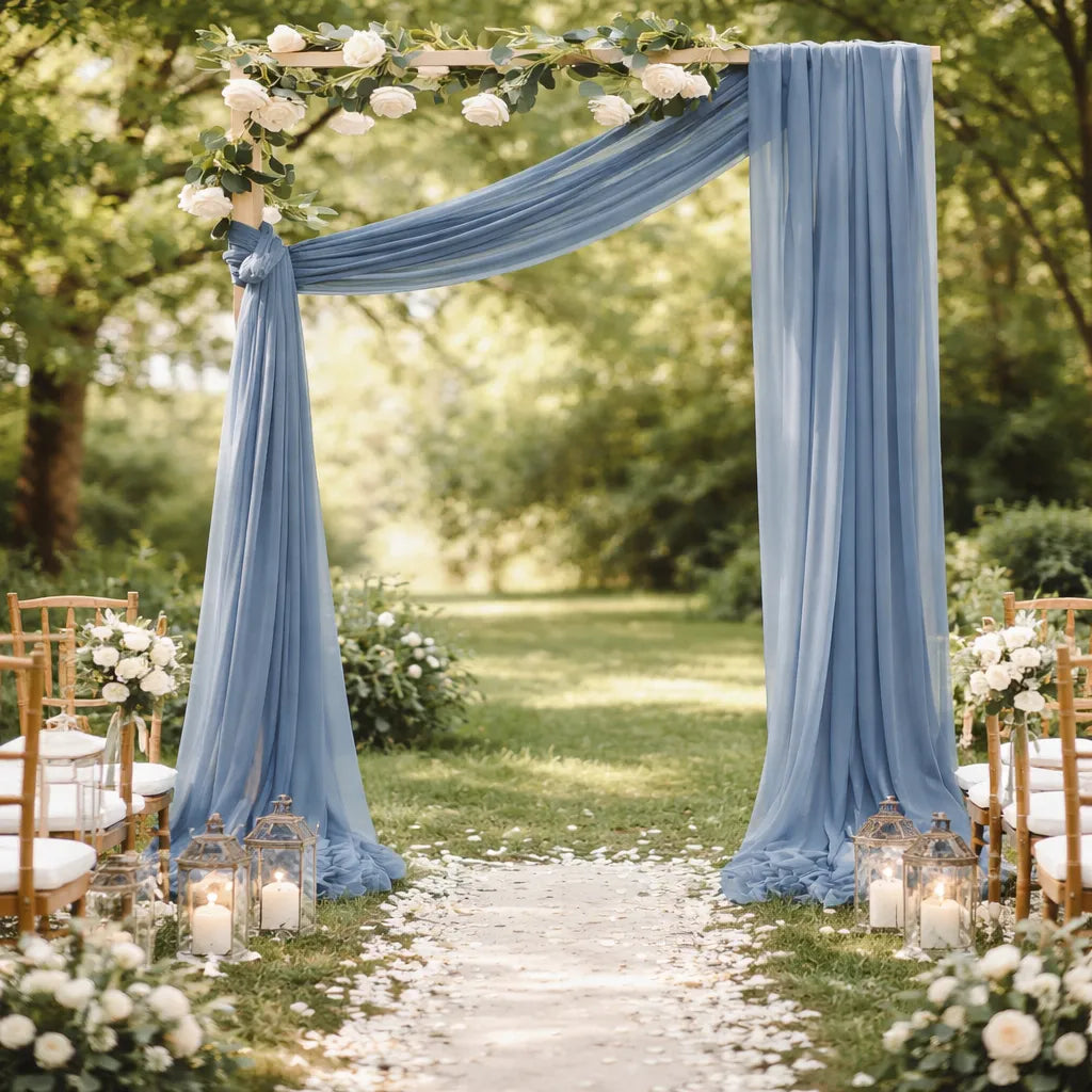Drapé Arche Mariage Bleu