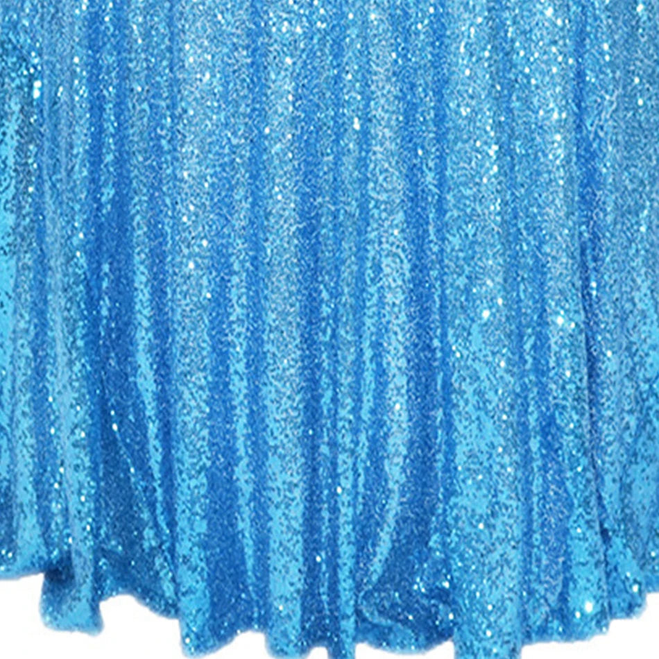 Drapé Arche Mariage Bleu à Sequins Chic