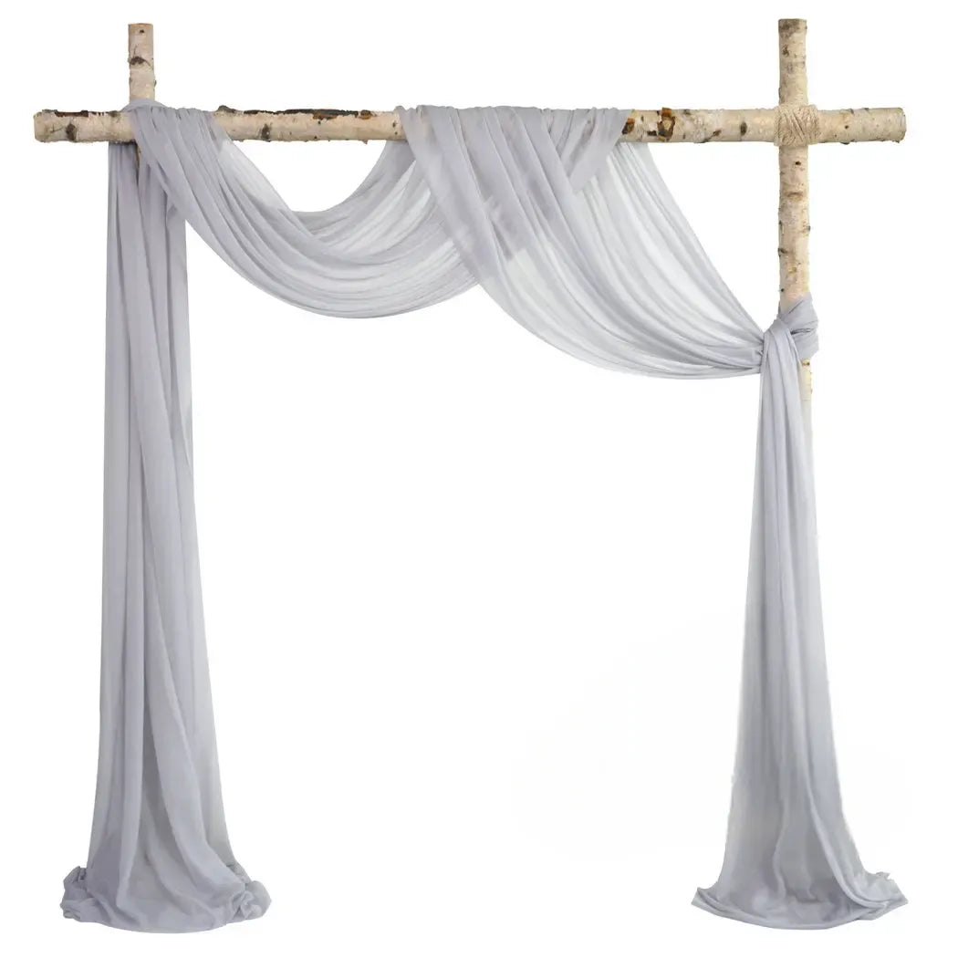 Drapé Arche Mariage Gris Elégant Unique