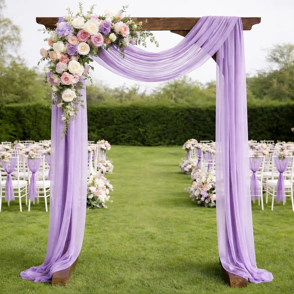 Drapé Arche Mariage Violet