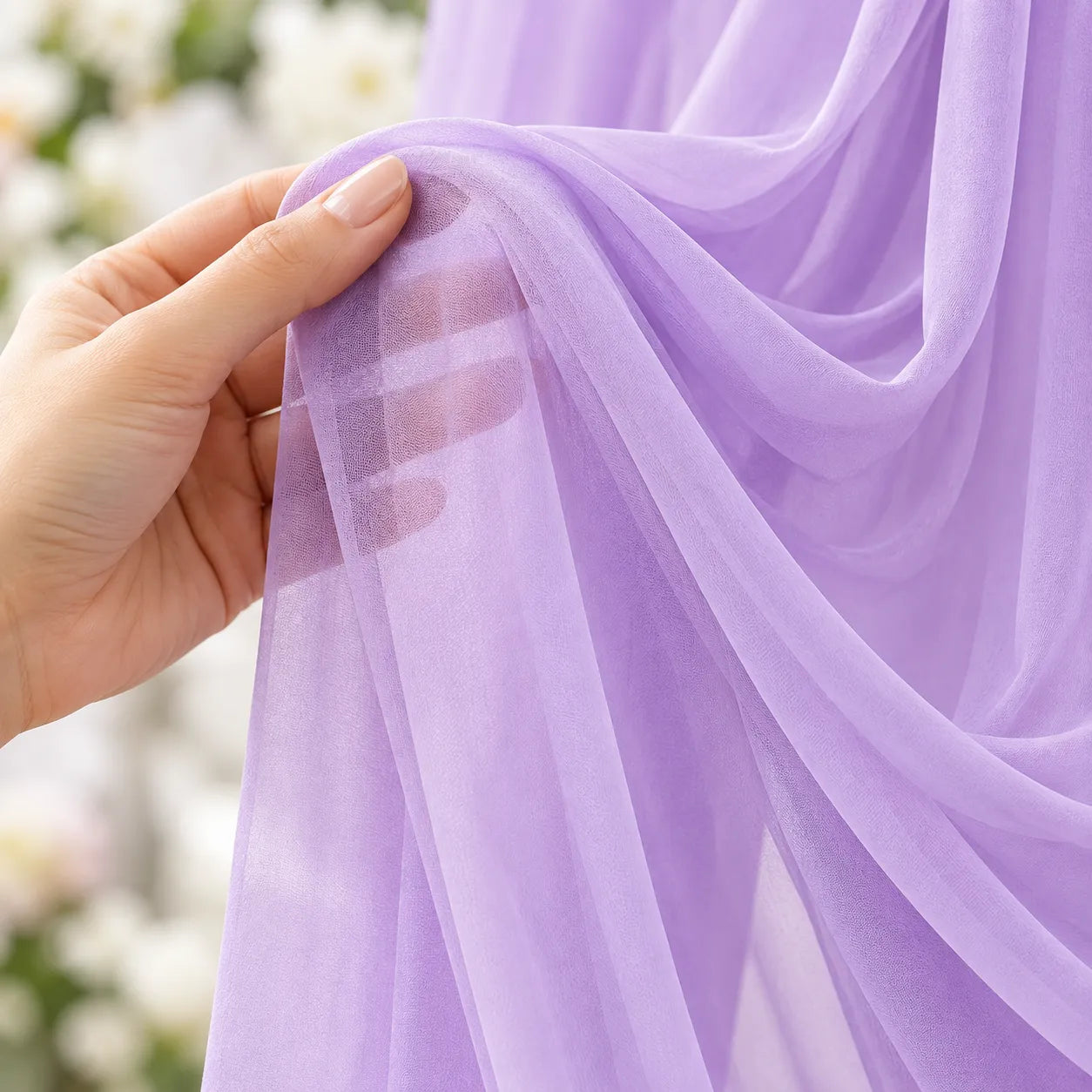 Drapé Arche Mariage Violet raffiné