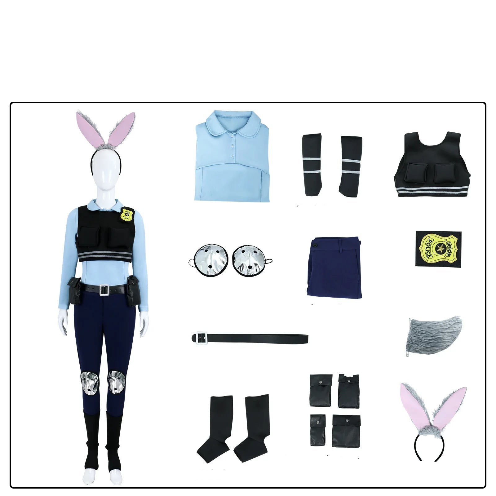 Ensemble Cosplay Policière stylé