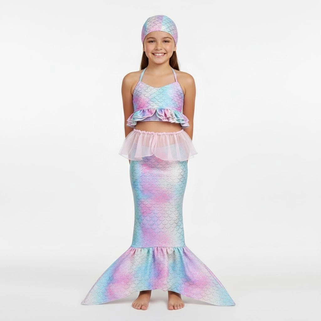 Ensemble de Bain Sirène Rose