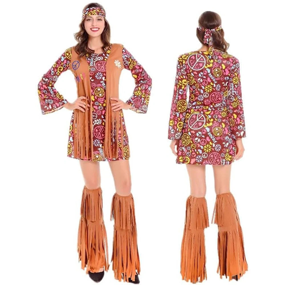Ensemble de Costume Femme Peace and Love Fun