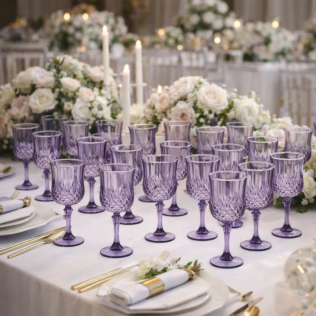 Ensemble de Verres à Vin Incassable Violet