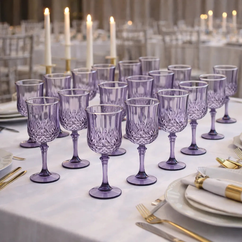 Ensemble de Verres à Vin Incassable Violet Unique