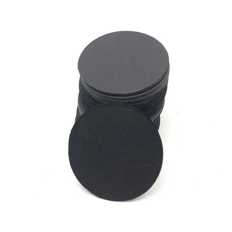 Etiquette Marque Place Rond Noir Mariage Chic