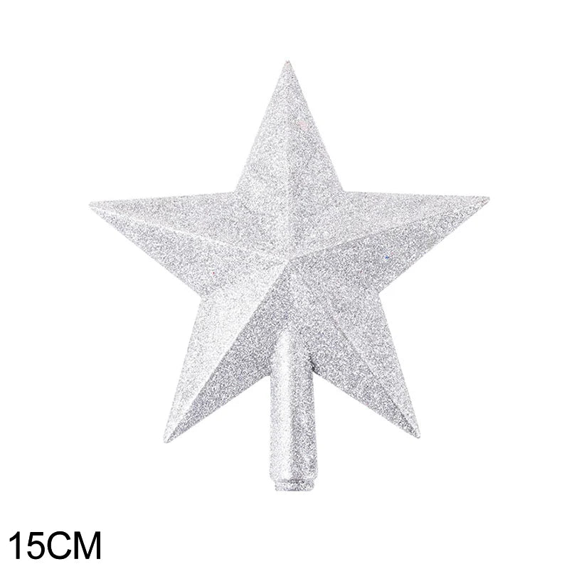 Etoile Sapin de Noël Argent raffiné
