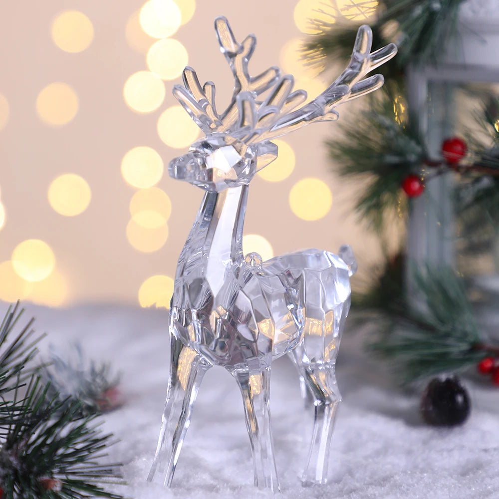 Figurine Cerf Design Noël en Cristal