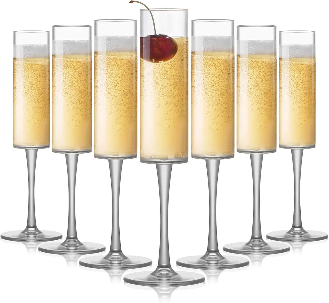 Flûte à Champagne Mariage en Plastique Transparent Unique