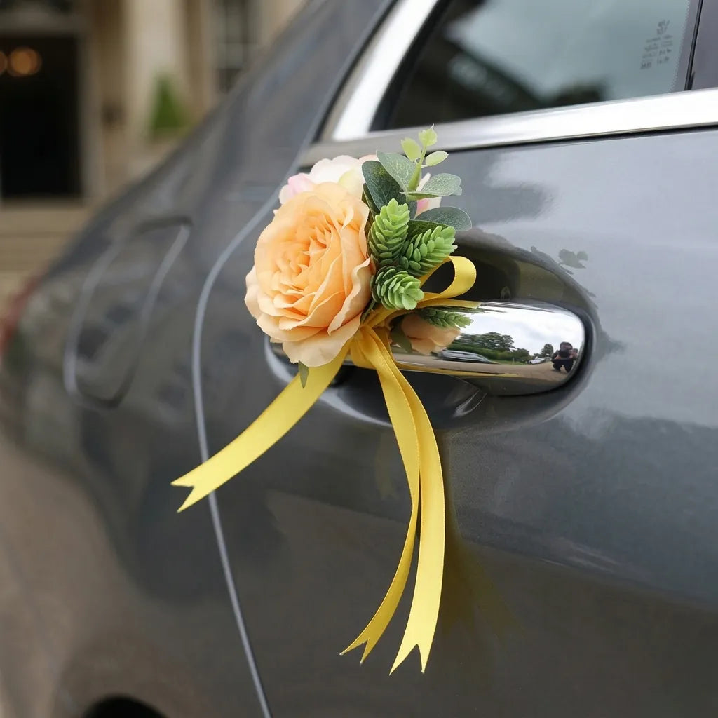 Fleurs Jaunes Pour Portière Voiture
