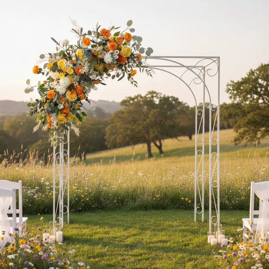 Fleurs Pimpantes pour Arche Mariage