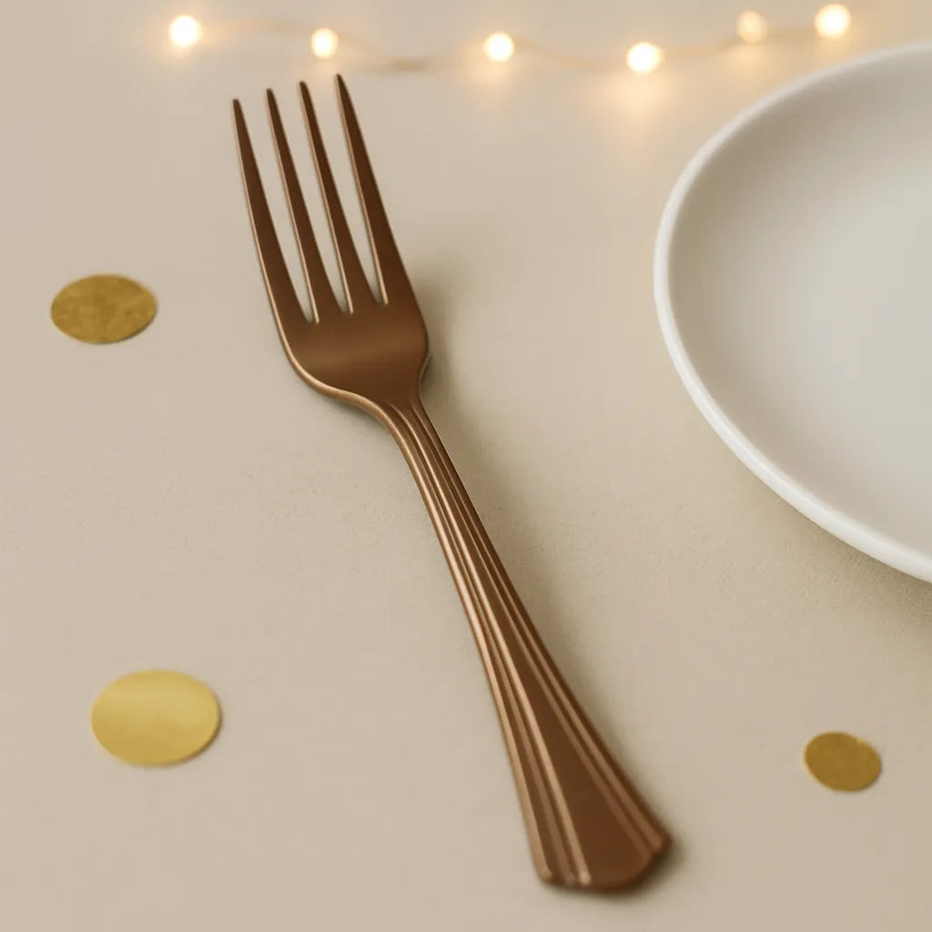 Fourchette Jetable Marron1
