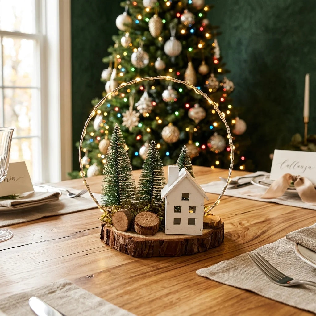 Centre de Table Noël Minimaliste