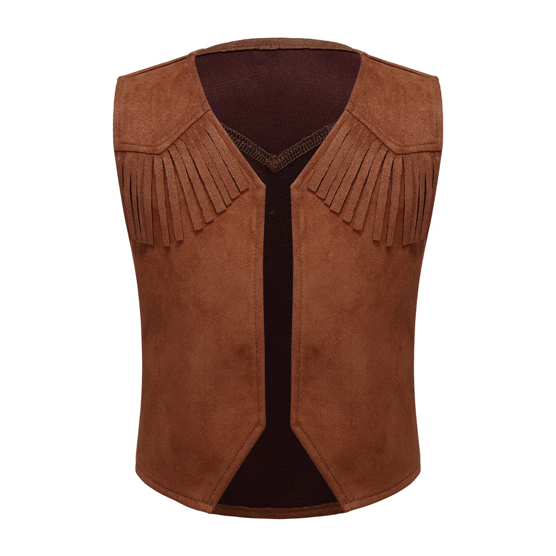 Gilet Cowboy Enfant Marron Classique Original