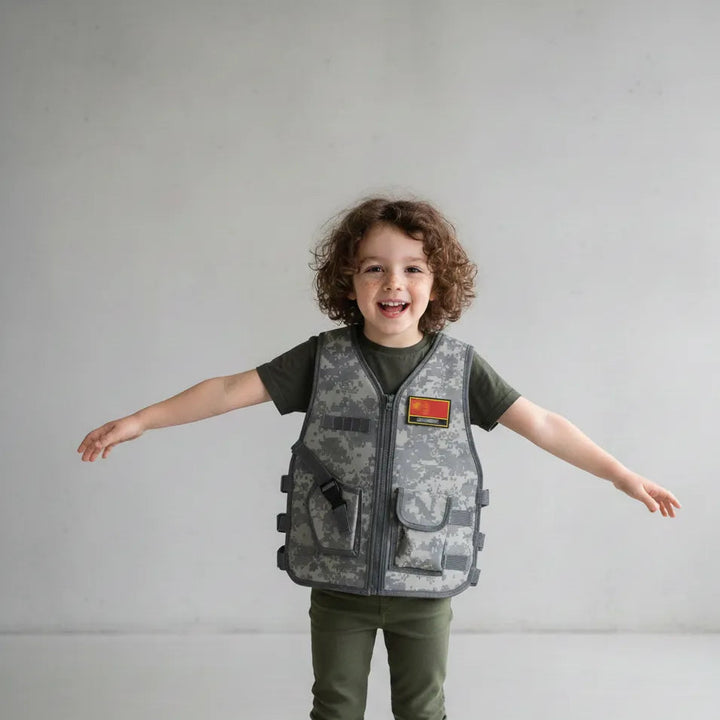 Gilet Militaire Gris
