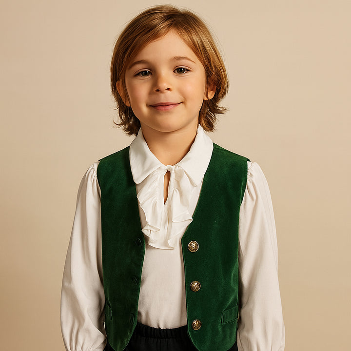 Gilet Pirate Vert Enfant