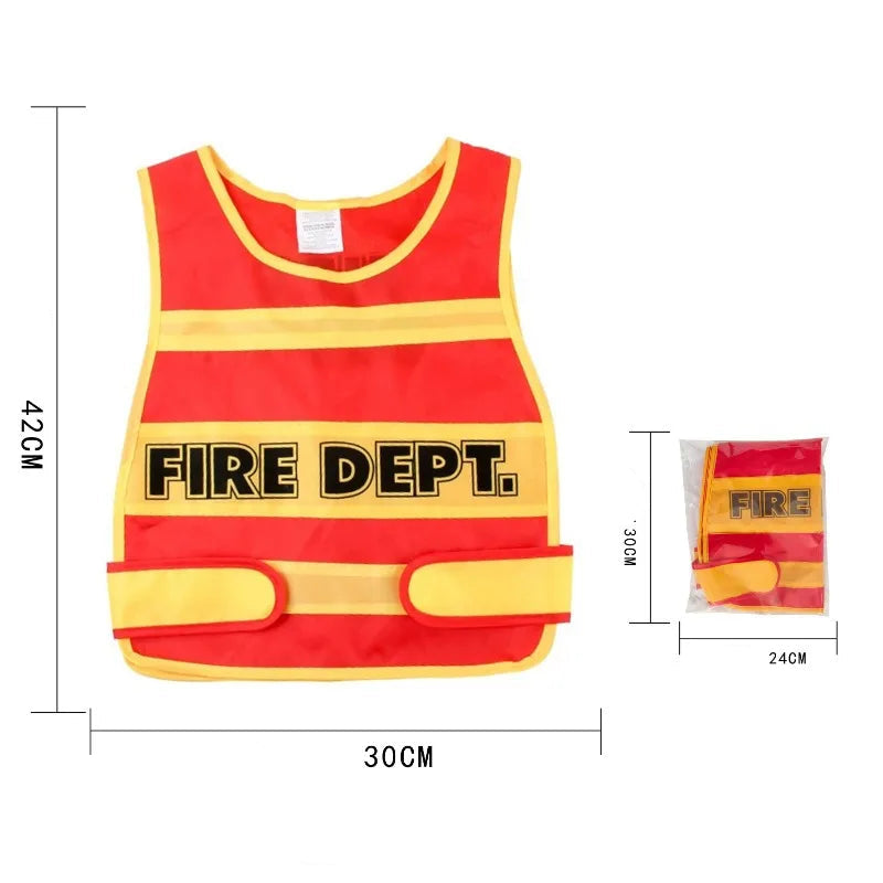 Gilet Pompier Rouge et Jaune Unique