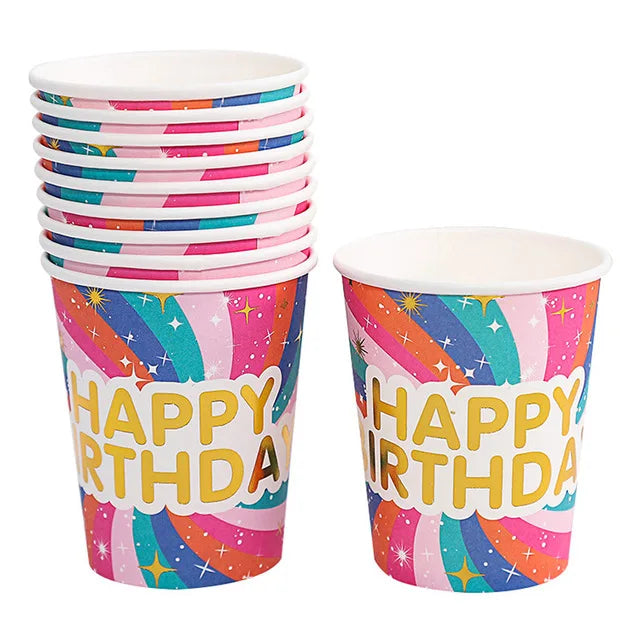 Gobelet Happy Birthday Coloré