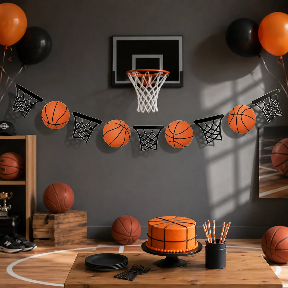 Guirlande Anniversaire Basketball 