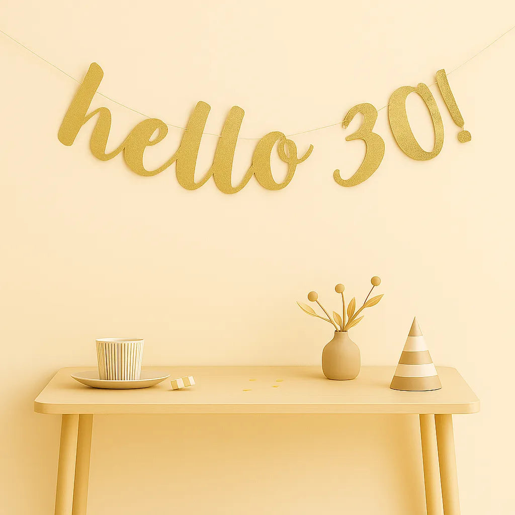 Guirlande Anniversaire Hello 30