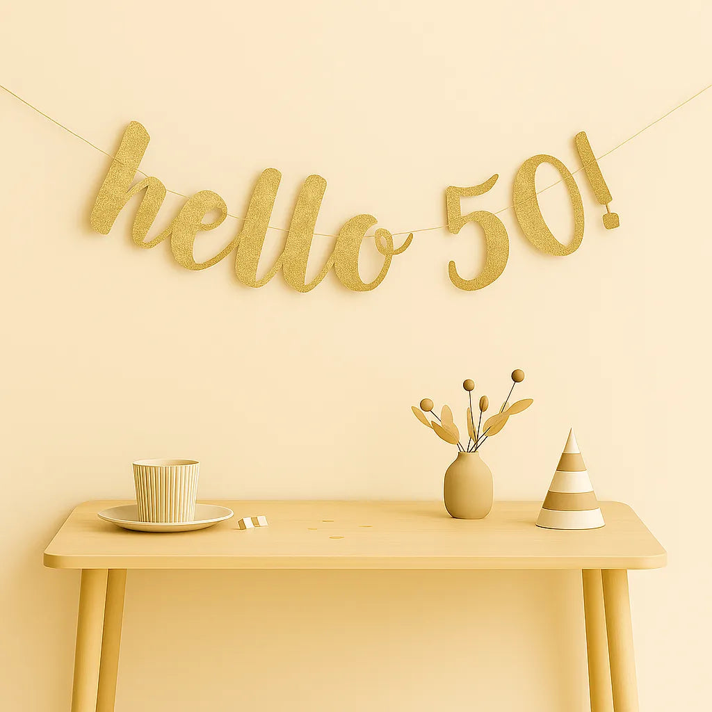 Guirlande Anniversaire Hello 50