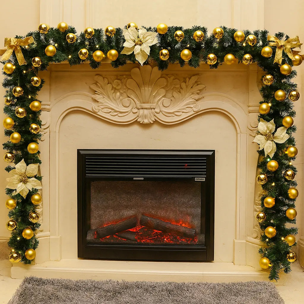 Guirlande Décorative à Fleurs Dorées