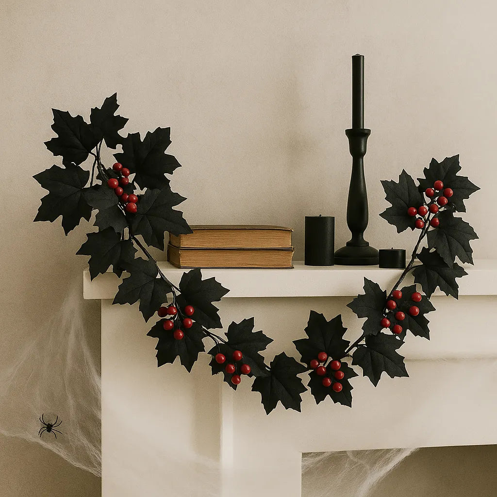 Guirlande Feuilles d’Erables Noires
