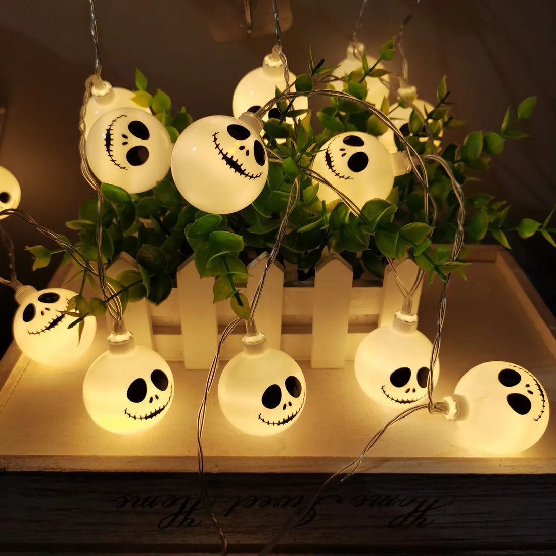 Guirlande Halloween Boules Fantôme
